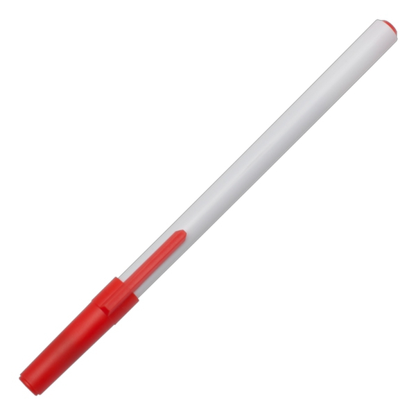 Clip ballpen, red/white photo