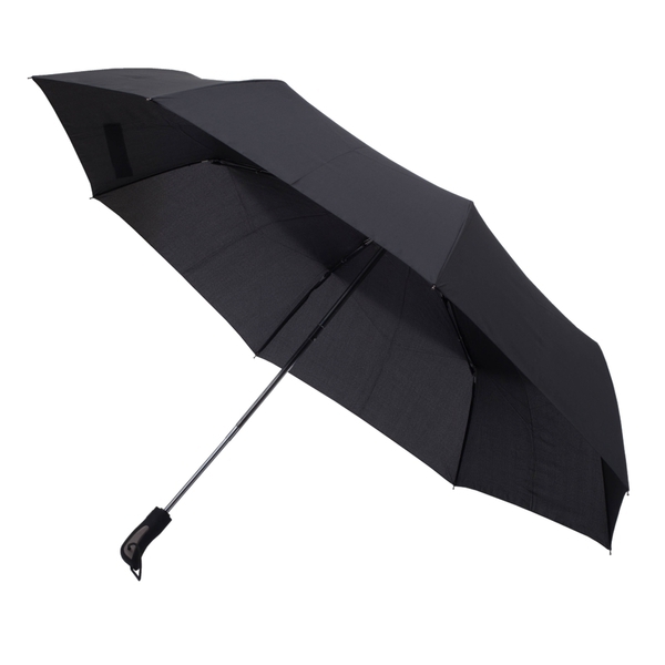 Vernier foldable stormproof umbrella, black photo