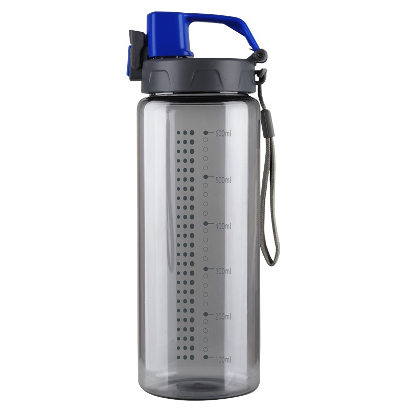 600 ml Feelsogood water bottle, blue/grey photo