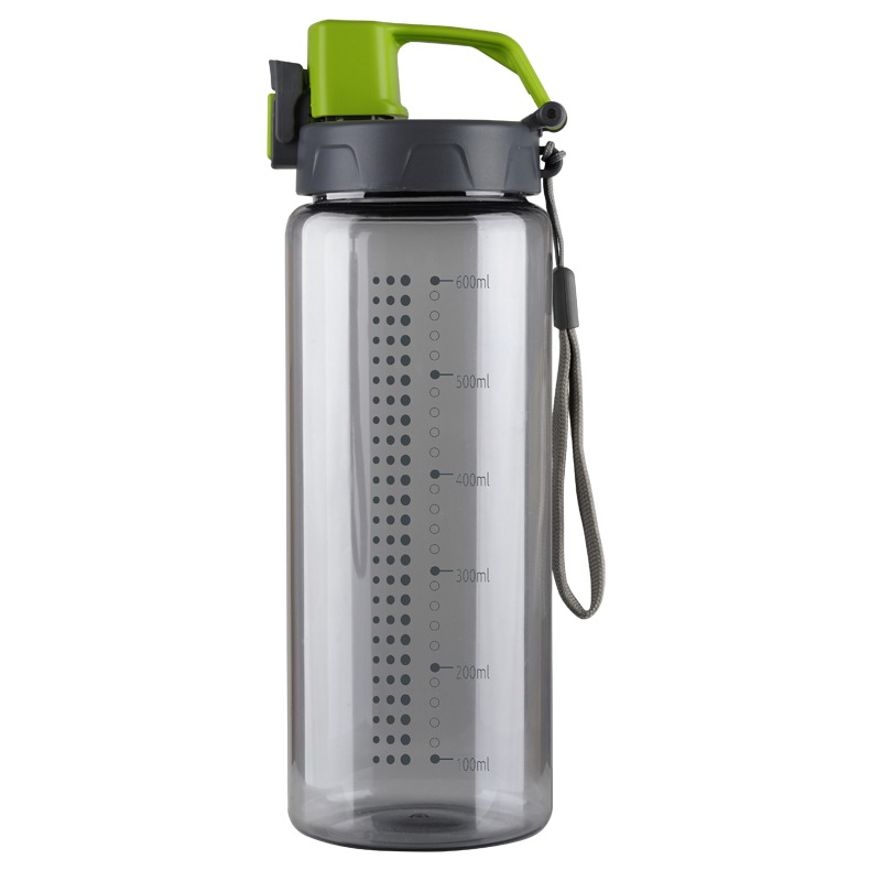 600 ml Feelsogood water bottle, green/grey photo
