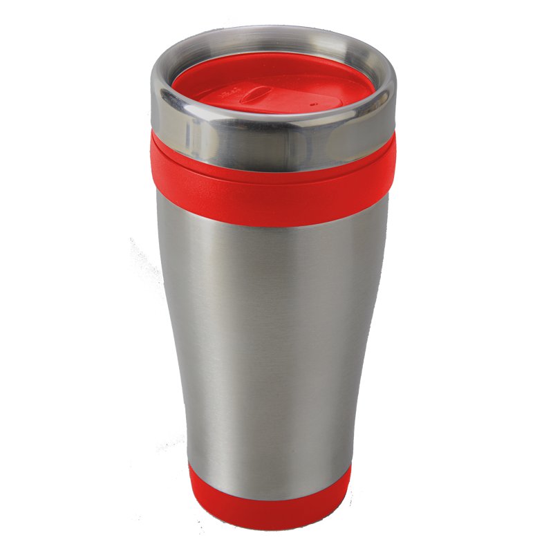 430 ml Boden insulated mug, red/silver photo