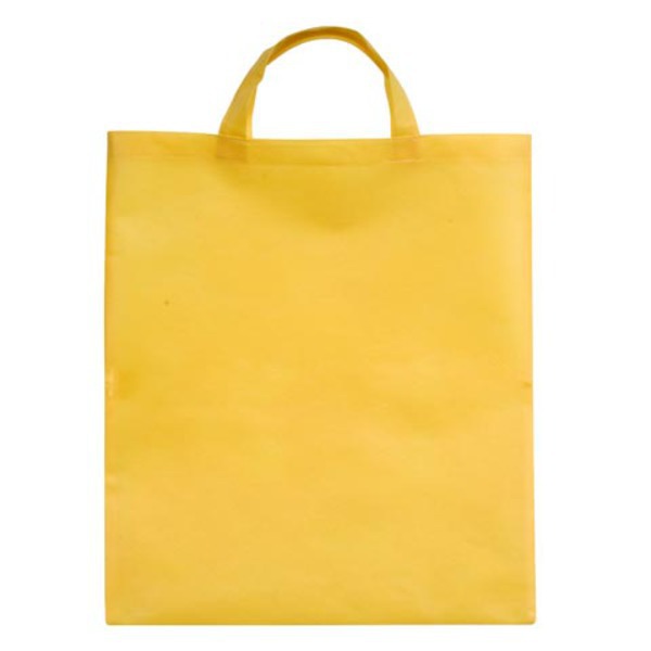 Non-woven shopping bag, yellow photo
