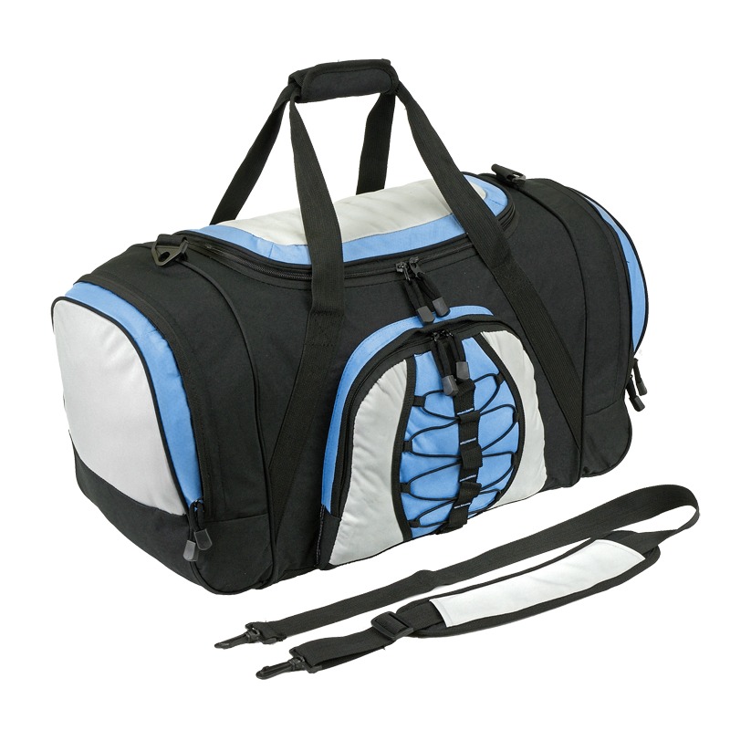 Bend travel bag, black/light blue photo