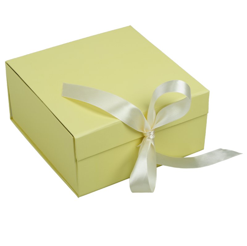 Foldable gift box, beige photo