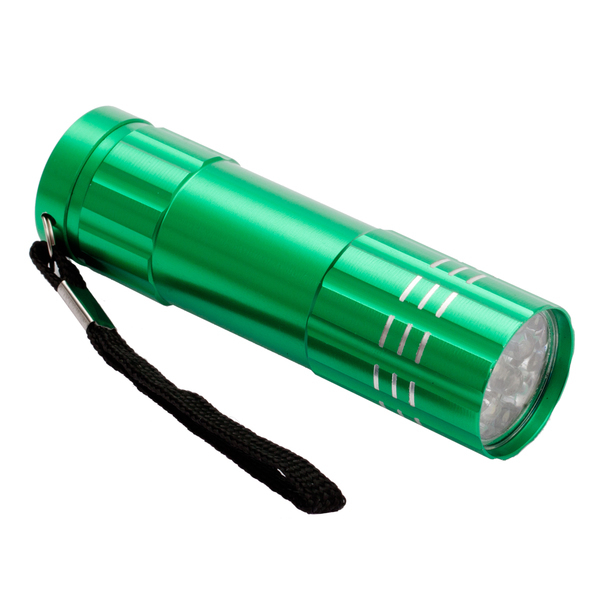 Jewel LED torch, light green photo