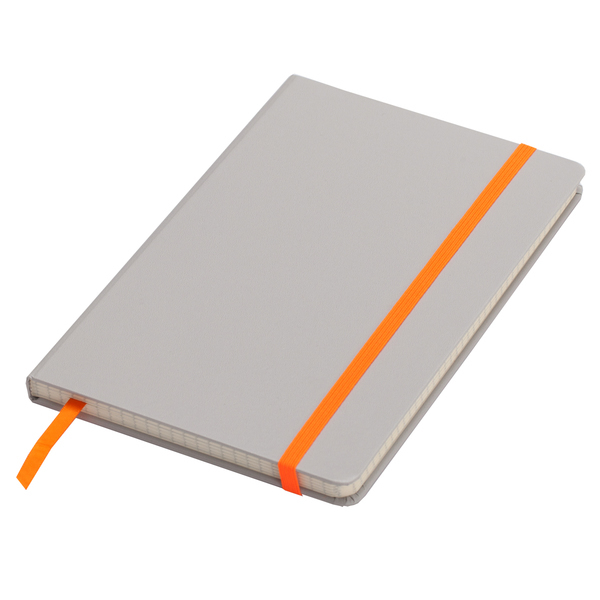 Cartagena 130×210/80p squared notepad, orange/grey photo