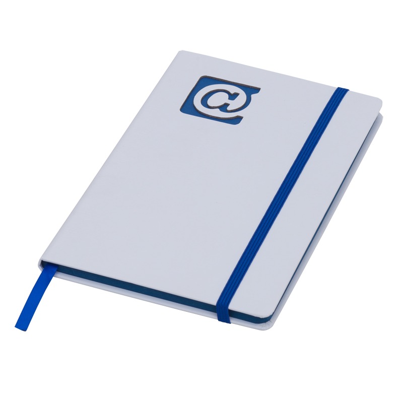 @ 130×210/80p plain notepad, blue/white photo